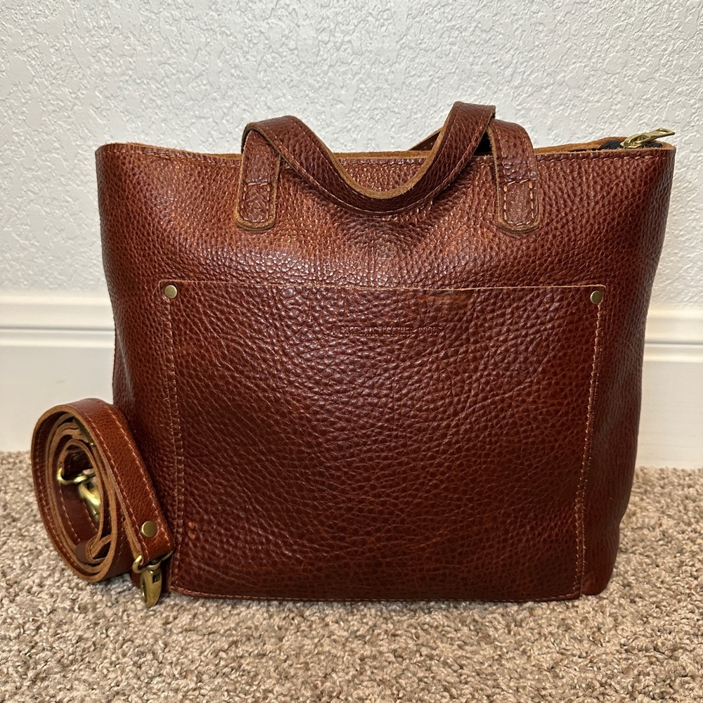 Portland Leather Rich Brown Tote Bag
